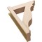Ekena Millwork 6-in W x 20-in D x 28-in H Funston Trad Rough Cedar Woodgrain TimberThane Outlooker, Primed Tan OUTUR060X20X28FST04RCPR - alternate 2
